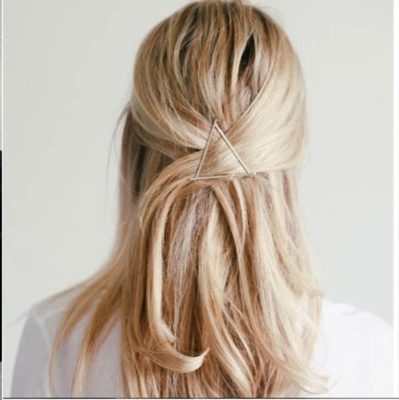 Boutique Accessories - Golden Triangle Geometric Hair Barrette
